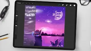 Space Brushes Set  for Procreate
