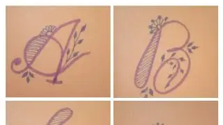 Alphabet styles of writing| fancy alphabet| A-F #art #craft #writing #styling