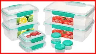 Sistema 6-Piece Food Storage Containers with Salad Dressing and Condiment Containers