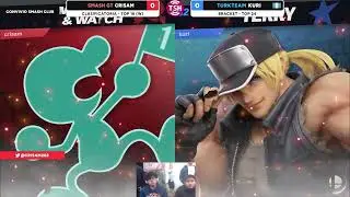Convivio Smash Club WINNERS ROUND 3 - Kuri (Terry) Vs. Crisam (Game & Watch) Smash Ultimate - SSBU