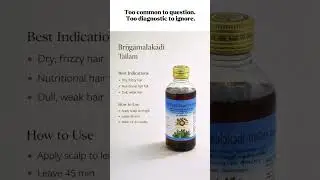 In classical Ayurveda, oil selection depends on the scalp condition &mdash; not trends, not guesses. #hair