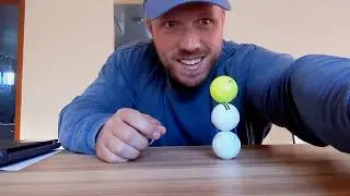 Mr. Duggan Golf Focus Challenge. Stacking 3 golf balls as fast as you can.