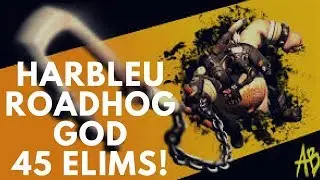Overwatch Harbleu Playing Insane Game As Roadhog With 45 Elims
