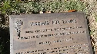 Darryl Zanuck & Virginia Fox Graves Westwood Memorial Park Los Angeles California USA March 2021