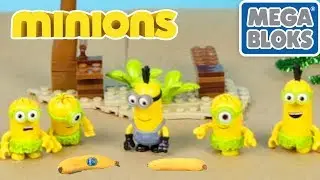 MINIONS Banana Island MEGA BLOKS Despicable Me Toy Review | SuperKidsToys