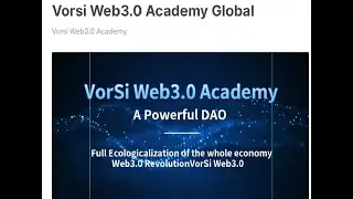 VorSi DAO Web3.0.