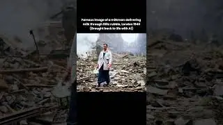 Colorized Historic WW2 Footage: Milkman Walks Through Bombed Streets to Deliver Milk (1940) #ww2