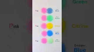 Pink Slime With 5 Different Slime color mixing 😍🎨#colormixing #paintmixing #art #painting #asmr
