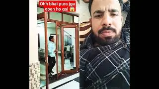 aluminium door pura area khuleg🚪simatne wala geta//full open area #shorts #aluminium #dor