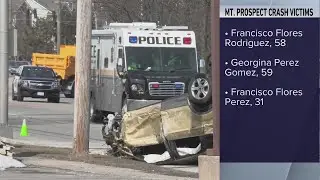 Police ID three killed in Mount Prospect rollover crash