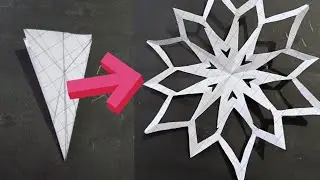#DIY Paper Snowflake step by step process Must  see and try it very easy #TrendingVideo #ViralVideo 