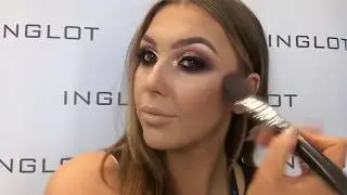 Inglot Glam Eyes and Glowy Skin Makeup Tutorial