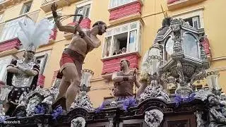 Azotes y Columna. Málaga. Miércoles Santo 2022. Reales Cofradías Fusionadas.