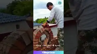 Using a TIRE to Build a Window?! 🧱😂 Construction Level: MAX! #DIY #construction #lifehacks #funny