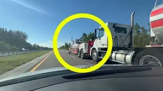 Heavy Wrecker Recovery Truck Towing Fuel Tanker Truck!