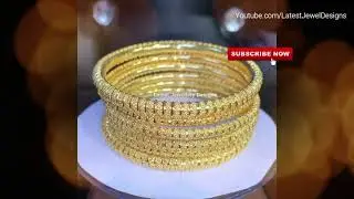 35 Grams 22kt Gold Bangles Set New Collection