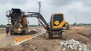 Construction Site Diary: Heavy Machinery Working Under the Hot Sun || Excavator construction