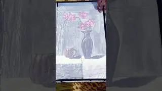 creating beauty from everyday objects| still life painting 🎨class12#fineart#art #drawing#project