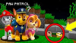 PAW PATROL NUNCA NOS ENCONTRARA EN ESTE ESCONDITE | Michi Miau y Bebe Noob se Esconden en Minecraft