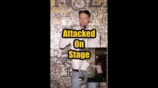 На комика напал на сцене пьяный хулиган!!