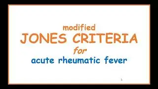 Modified Jones Criteria for diagnosis of acute rheumatic fever