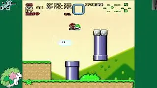 Donut Plains 1 Small Only secret exit left midair shell jump
