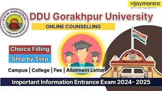 DDU University Counseling & Choice Filling prosses understand step by step Entrance Exam 2024-2025