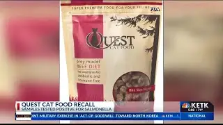 Cat food recall