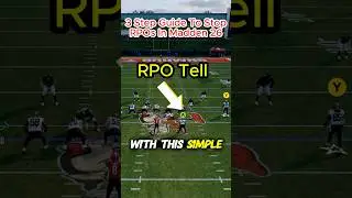 Как остановить RPO в Madden 26! ✅ (Простое руководство из 3 шагов) #shorts