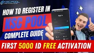 KSC POOL|I'd Registration Full Process|Get First 5000 I'd Free|KSC Pool Registration Process|KSC