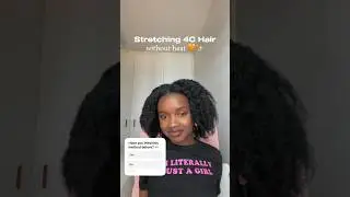 how to stretch 4C hair without using any heat #naturalhair
