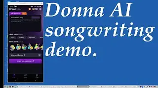 Donna AI songwriting demo