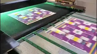 Sakurai SC 102 AII  (year 2007) + Natgraph UV dryer with 2 lamps (2007) + with stackers