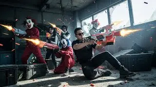 Модификация LTT Nerf: Чёрная Вспышка проникает на базу преступников с бластерами Nerf - Тактическ...