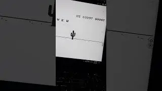 Hack chrome Dino Game #shorts #chrome #hack #hackgame