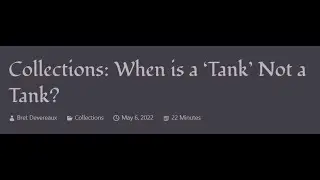 ACOUP - Когда &laquo;танк&raquo; не является танком?