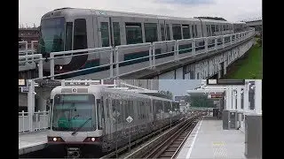 RET Metro 2x Type S+B (Oude + Nieuwe kleurstelling) op station Tussenwater