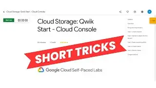Cloud Storage: Qwik Start - Cloud Console | Lab Solution | Short Trick | Skill Badge