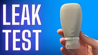 Силиконовые дорожные флаконы для туалетных принадлежностей LYOB объемом 3 унции (85 мл) с проверк...