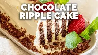 The Easiest Chocolate Ripple Cake [10 Mins Prep!]