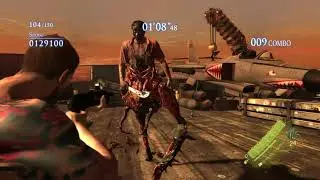 RESIDENT EVIL 6 Mercenaries Mode Chris Alternate Costume High Sea Fortress Gameplay S Ranking PS4 No