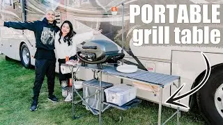 Portable Grill Table For Camping | RV Life | Amazon Must Have | GCI Master Cook Station Review