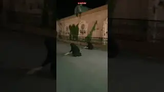 Women,of,Banu,Asad,tribe,cleaning,in,front,of,Princess,Zainab's,Haram #shorts #youtubeshorts