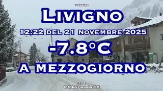 Livigno -7.8&deg;C a mezzogiorno 
