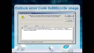 Repair outlook error code 0x800ccc0e