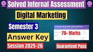 DU SOL| Internal Assessment |Digital Marketing| Sem 3| Answer Key | 2025-26