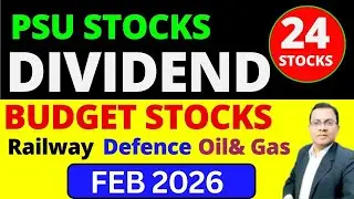 Dividend Stocks List I BUDGET Stocks List 2026 I PSU Dividend Stocks I Upcoming dividend stocks list