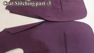 Coat Stitching part -3 | 2 Button Said chak | Coat Front Stich  | Raj Tailor's