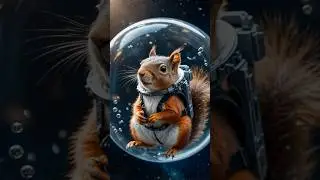 🚀✨ I work for spaceX lol #ai #bubbles #cuteanimal #space #astronaut #squirrel #spacex