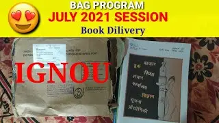 Ignou Books Delivery July 2021 |July 2021 Session BAG PROGRAM Book |Unboxing IGNOU books 2022 |